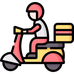 Repartidor en moto